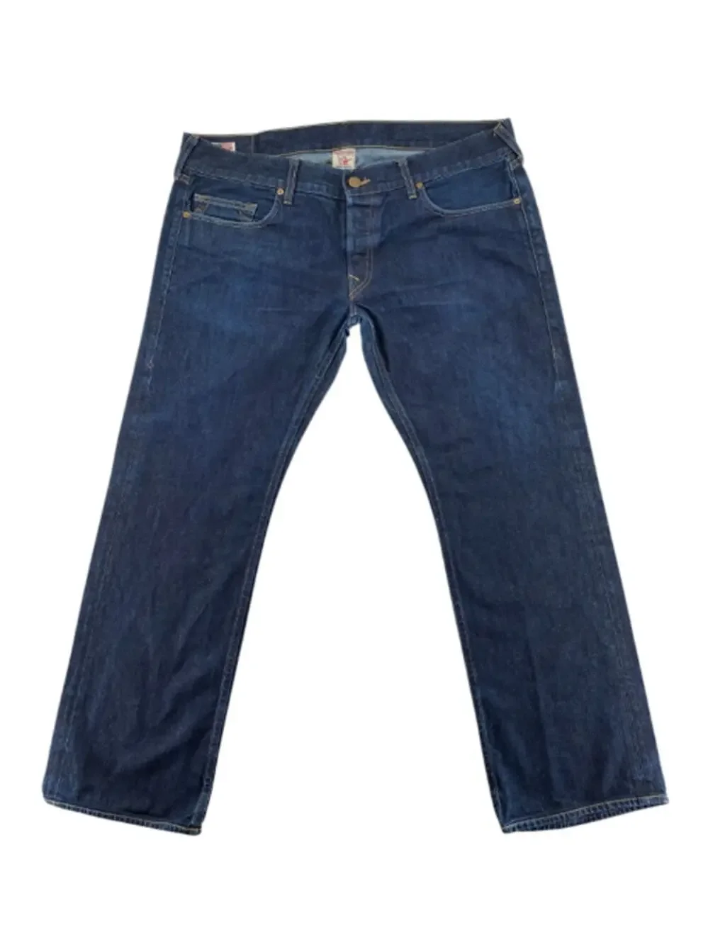 True Religion Bobby Jeans Mens 40 Dark Wash Made USA Straight Leg Denim